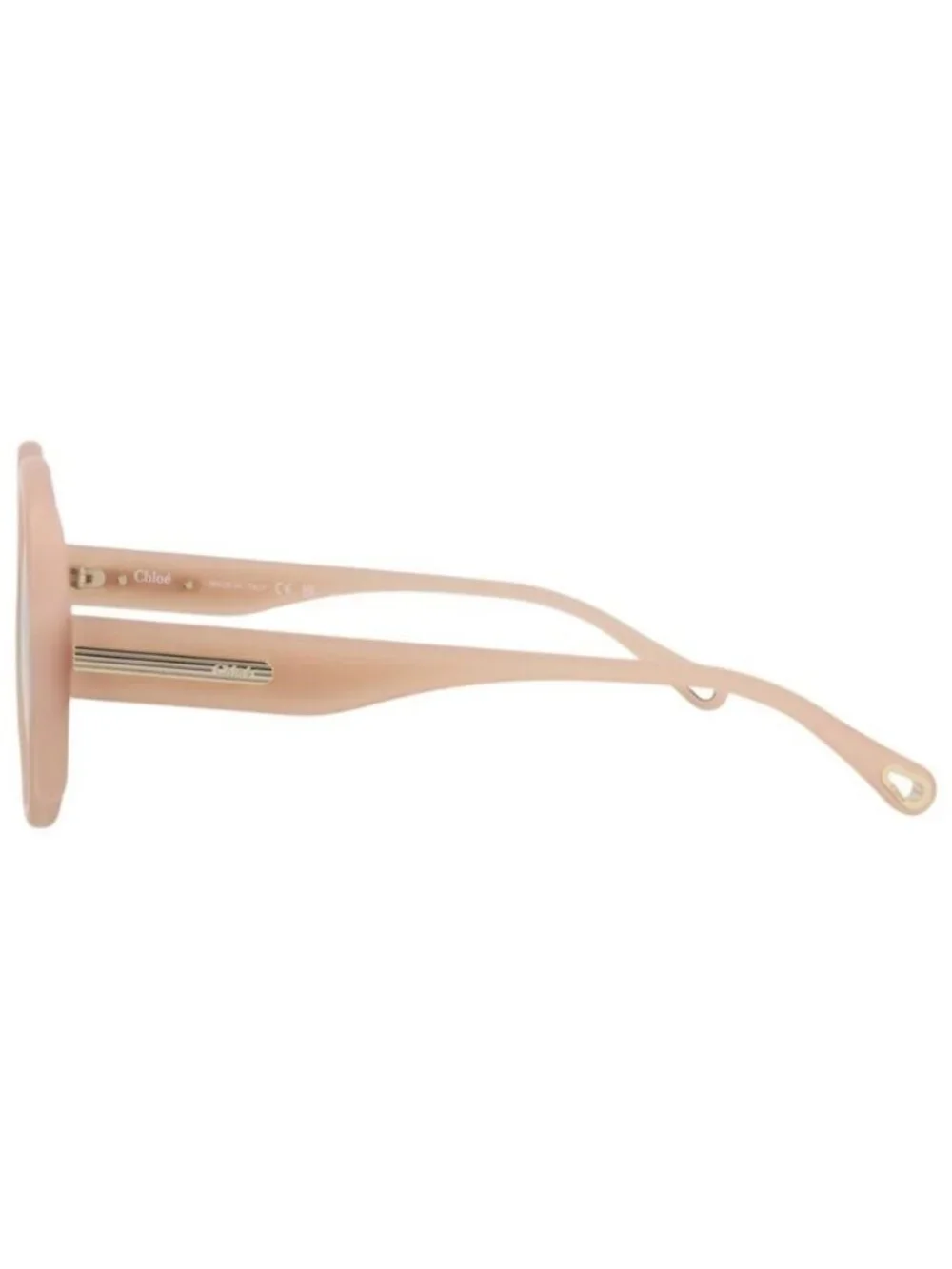 New Chloé Womens Round/Oval Nude Nude Brown Fashion Designer Sunglasses